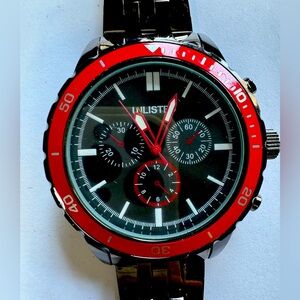 UNLISTED Black Red watch for men